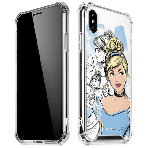 Disney Princess Cinderella Sketch iPhone XS Max Clear Case